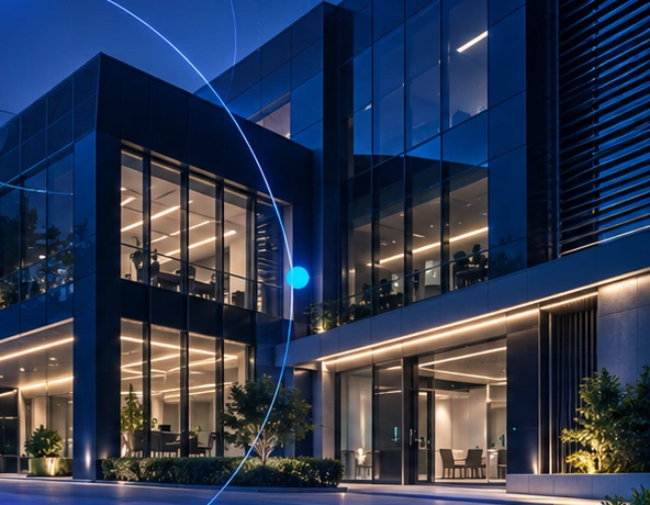 Modern commercial building